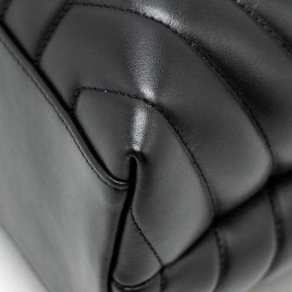 Saint Laurent Medium LouLou Shoulder Bag Calfskin Black SHW