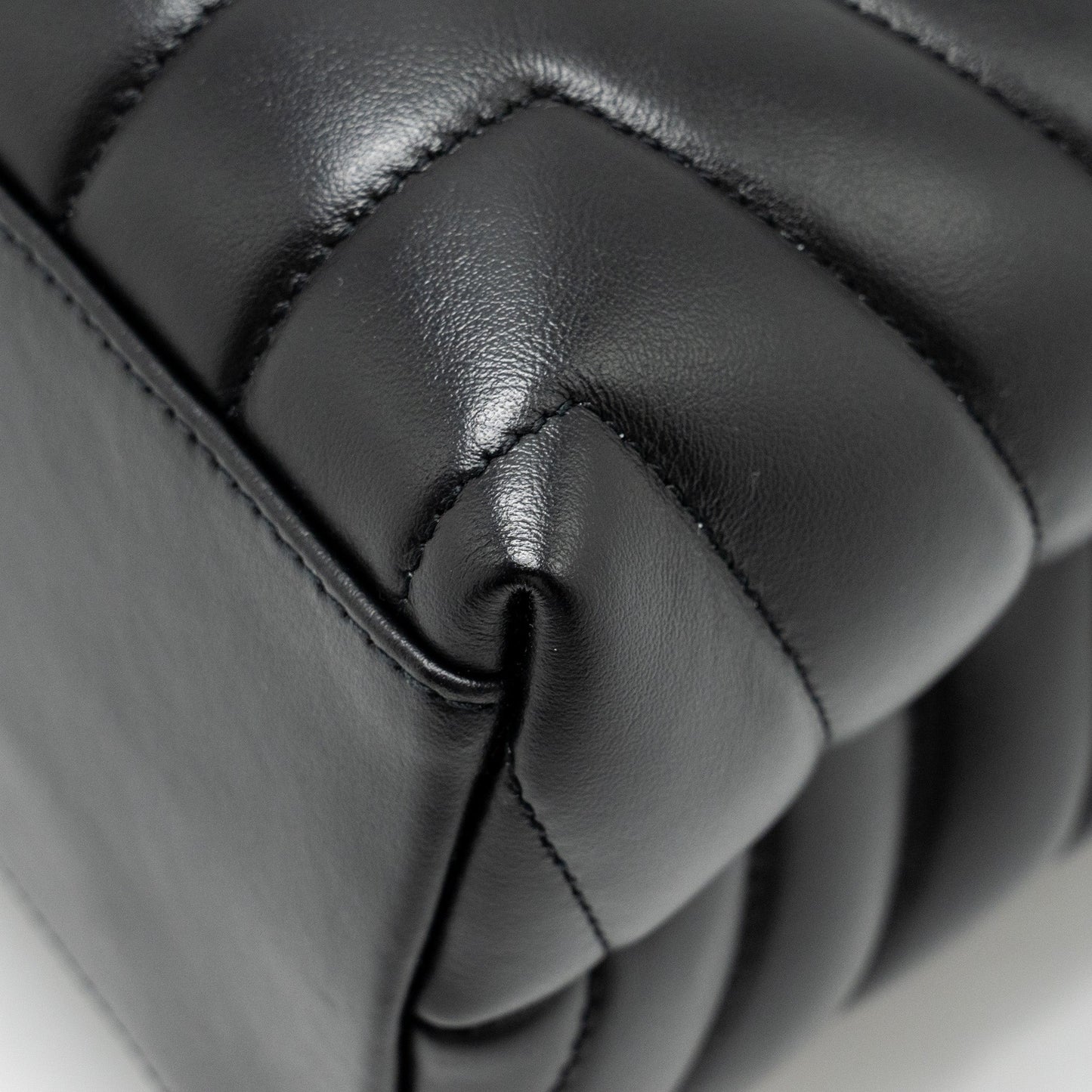 Saint Laurent Medium LouLou Shoulder Bag Calfskin Black SHW