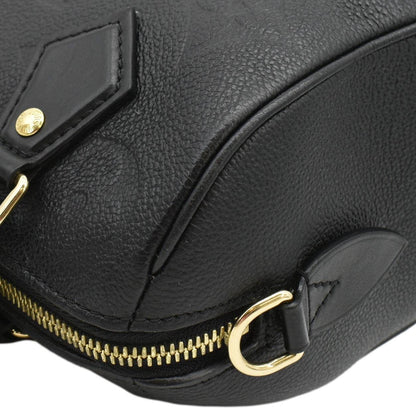 LOUIS VUITTON Speedy 20 Bandouliere Empreinte Leather Shoulder Bag Black