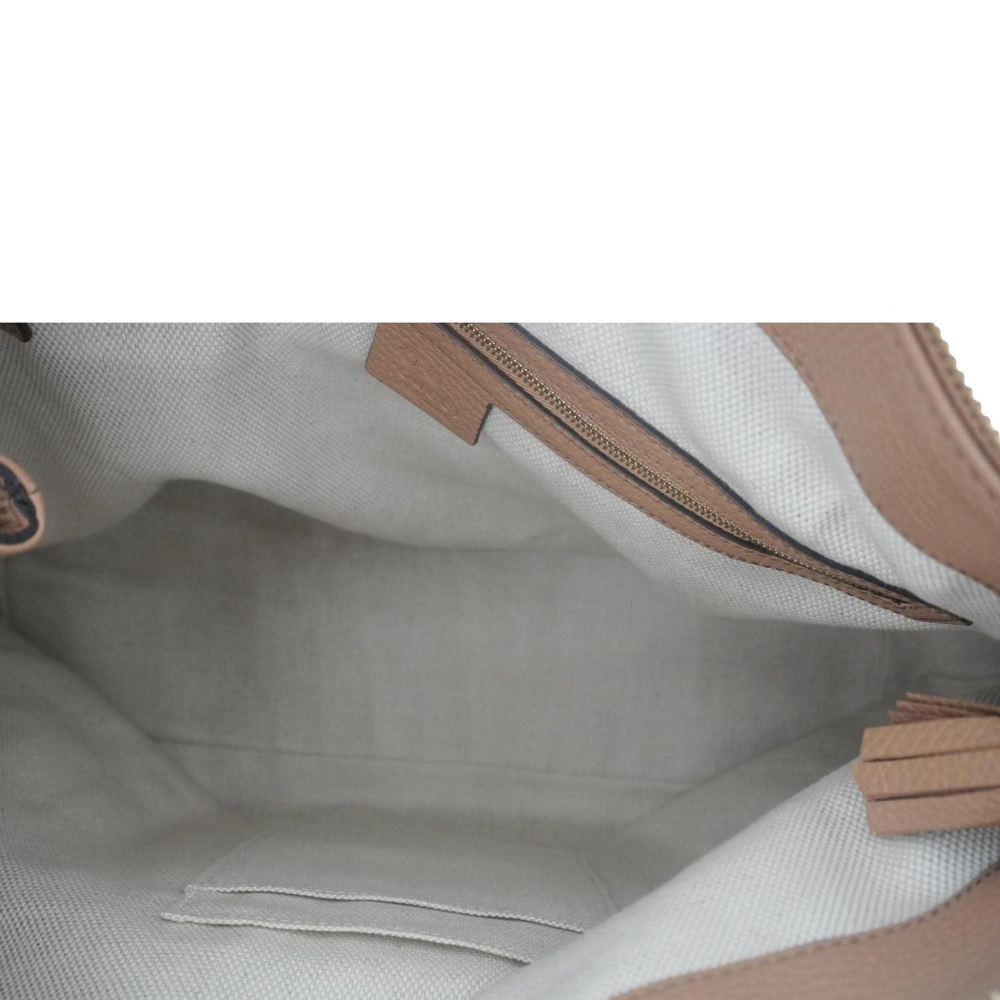 GUCCI Soho Medium Leather Tote Bag Brown 536194