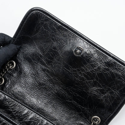 Saint Laurent/YSL Niki Baby Bag vintage Calfskin Black ruthenium hardware
