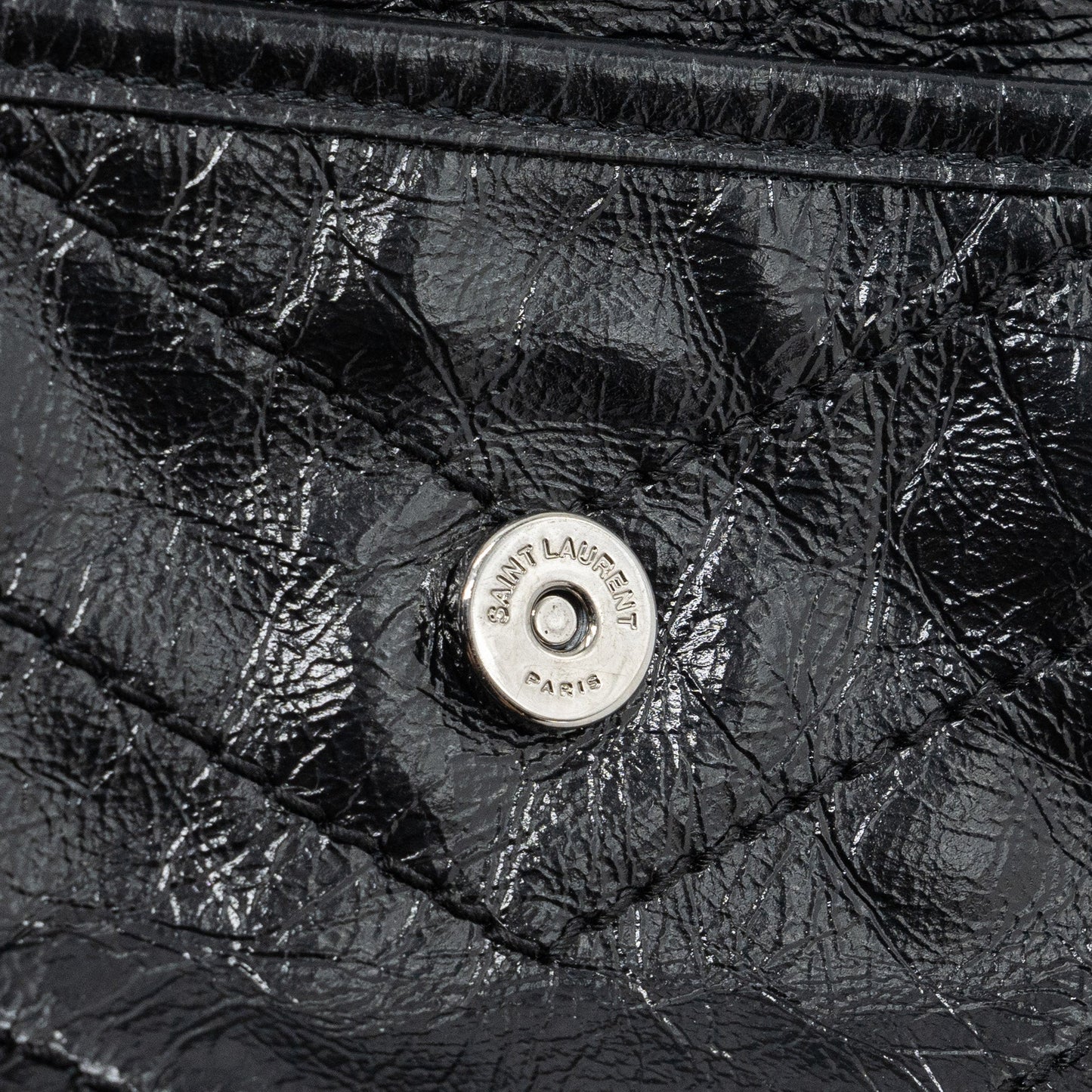 Saint Laurent/YSL Niki Baby Bag vintage Calfskin Black ruthenium hardware
