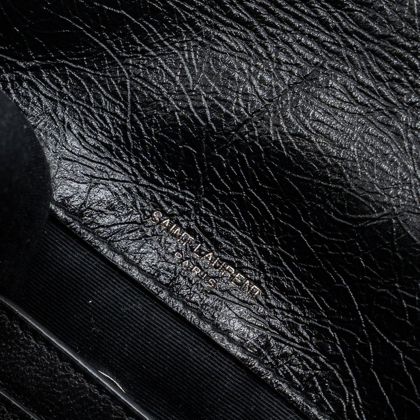 Saint Laurent/YSL Niki Baby Bag vintage Calfskin Black ruthenium hardware