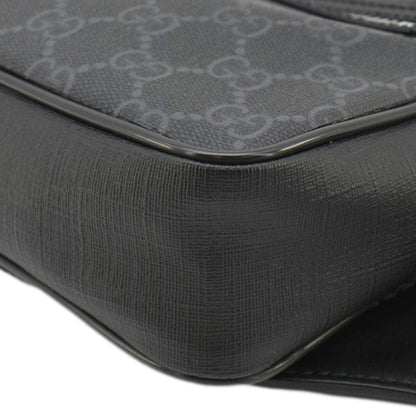 GUCCI GG Supreme Canvas Zip Belt Bag Black 474293