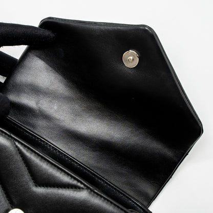 Saint Laurent LouLou Toy Strap Bag Calfskin Black SHW