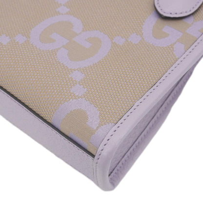 GUCCI Jumbo GG Canvas Mini Tote Bag Purple  671623