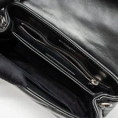 Saint Laurent LouLou Toy Strap Bag Calfskin Black SHW