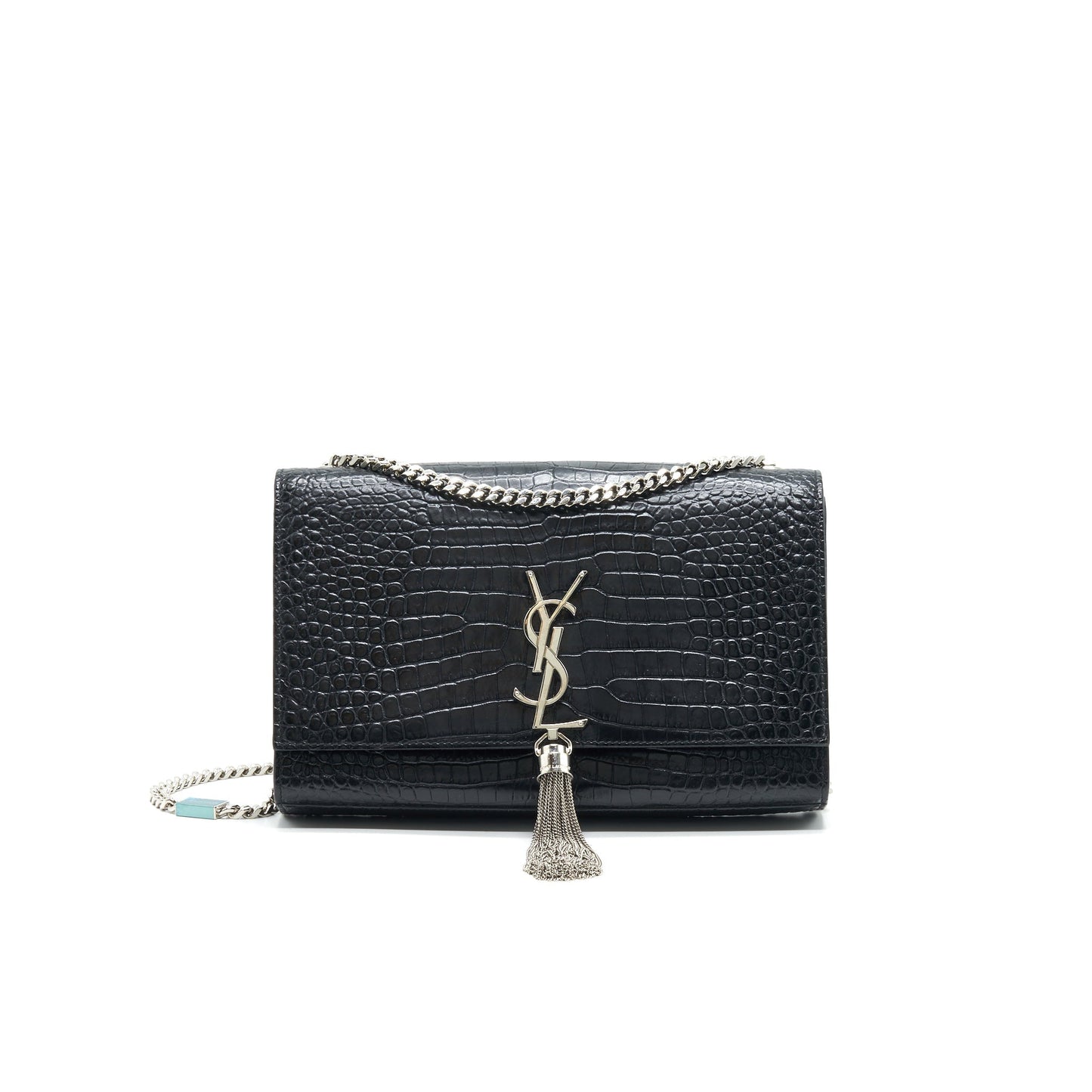SAINT LAURENT /YSL KATE MEDIUM CHAIN BAG WITH TASSEL BLACK SHW