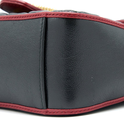 Gucci GG Marmont Mini Top Handle Bag Calfskin Black/Red