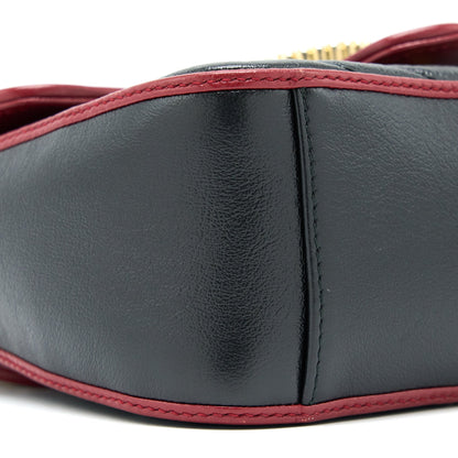 Gucci GG Marmont Mini Top Handle Bag Calfskin Black/Red