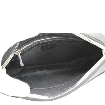 GUCCI GG Supreme Canvas Zip Belt Bag Black 474293
