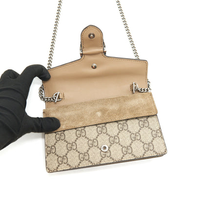 Gucci Dionysus GG Supreme super mini Bag Beige