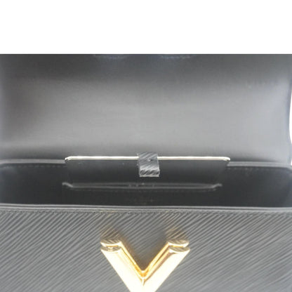LOUIS VUITTON Twist West Epi Leather Crossbody Pochette Bag Black