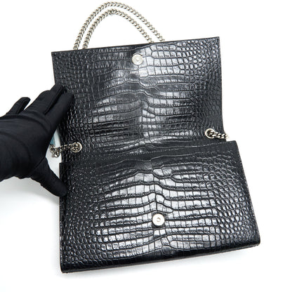 SAINT LAURENT /YSL KATE MEDIUM CHAIN BAG WITH TASSEL BLACK SHW