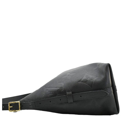 LOUIS VUITTON Carryall MM Empreinte Leather Shoulder Bag Black
