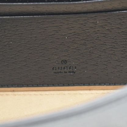 GUCCI Horsebit 1955 Flap Leather Shoulder Bag Black 732314