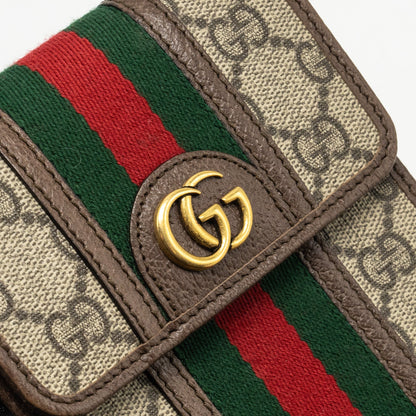 Gucci Ophidia GG vertical flap mini bag GG supermen canvas / calfskin multicolour