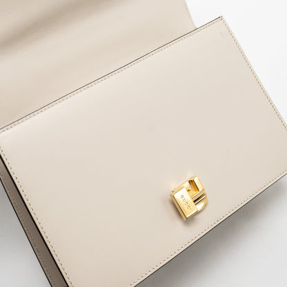 Gucci Medium Sylvie Bag calfskin white