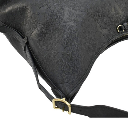 LOUIS VUITTON Carryall MM Empreinte Leather Shoulder Bag Black