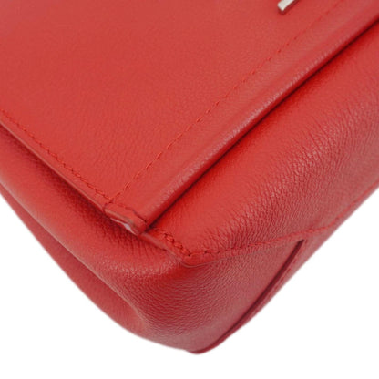 LOUIS VUITTON Lockme II BB  Pebbled Leather Crossbody Bag Rubis