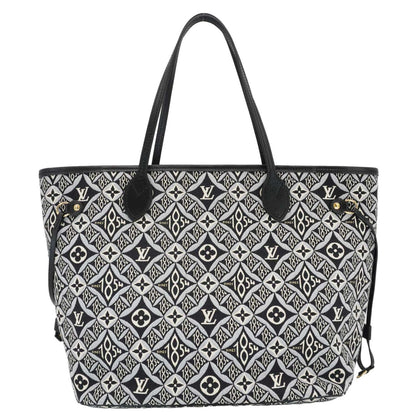 LOUIS VUITTON Since 1854 Neverfull MM Jacquard Shoulder Bag Black