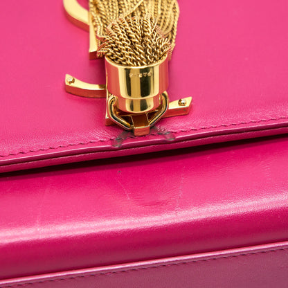 SAINT LAURENT /YSL MEDIUM KATE BAG WITH TASSEL IN HOT PINK
