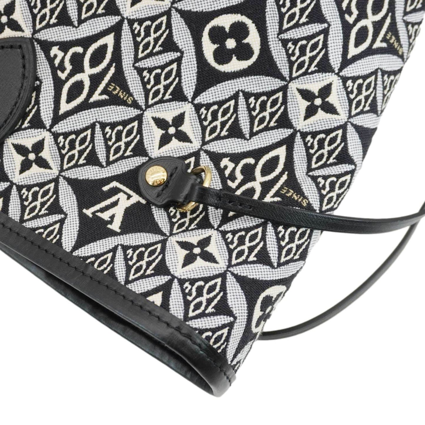 LOUIS VUITTON Since 1854 Neverfull MM Jacquard Shoulder Bag Black