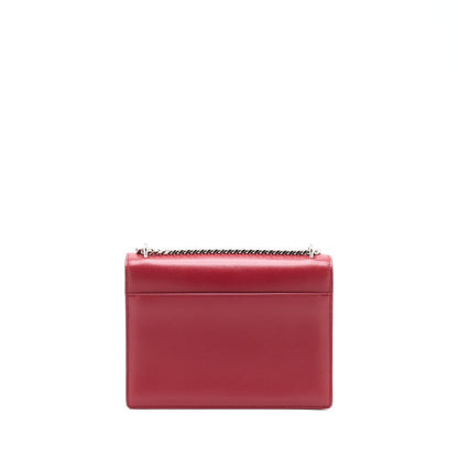 Saint Laurent/YSL Sunset Bag Calfskin Red SHW