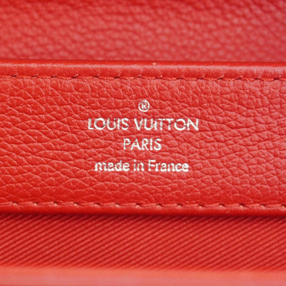 LOUIS VUITTON Lockme II BB  Pebbled Leather Crossbody Bag Rubis