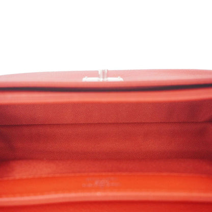 LOUIS VUITTON Lockme II BB  Pebbled Leather Crossbody Bag Rubis