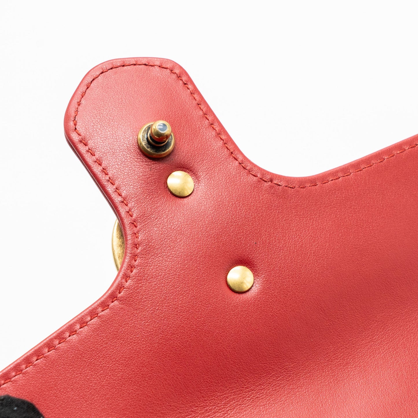 Gucci mini GG marmont shoulder bag calfskin red