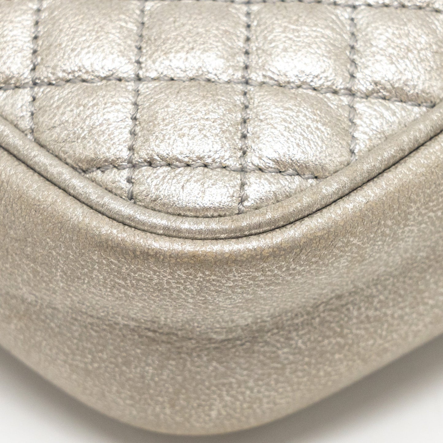 Gucci GG Ophidia Crossbody Bag Calfskin Metallic Silver