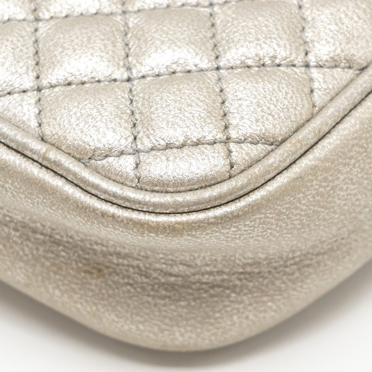 Gucci GG Ophidia Crossbody Bag Calfskin Metallic Silver