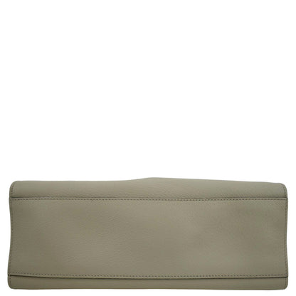GUCCI Totem Butterfly Medium Leather Shoulder Bag Beige 505344