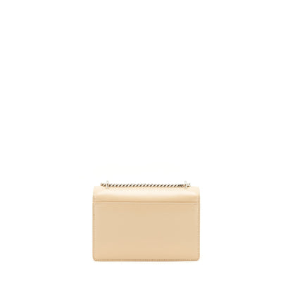 Saint Laurent Mini Sunset Calfskin beige SHW
