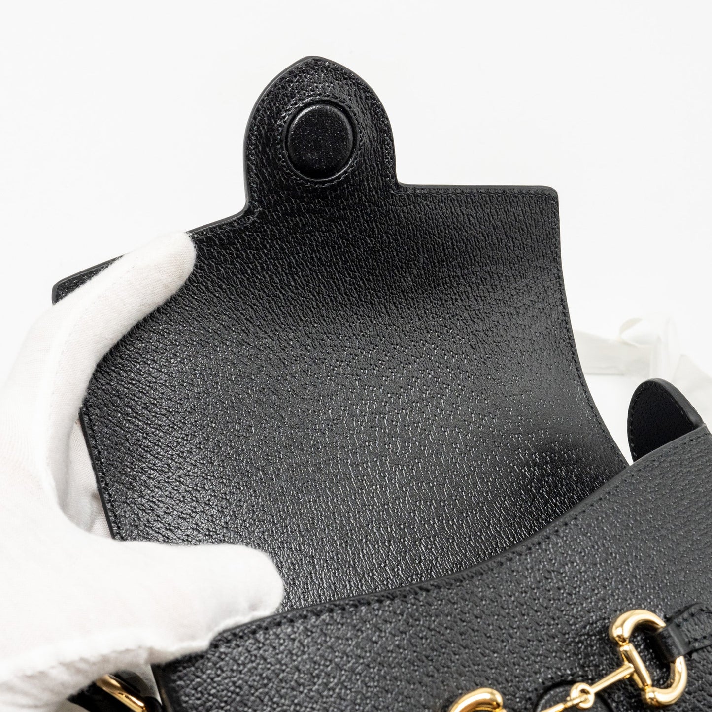 Gucci 1955 Horsebit Crossbody Bag Calfskin Black