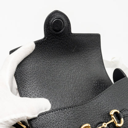 Gucci 1955 Horsebit Crossbody Bag Calfskin Black