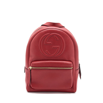 Gucci Soho Chain Backpack Red
