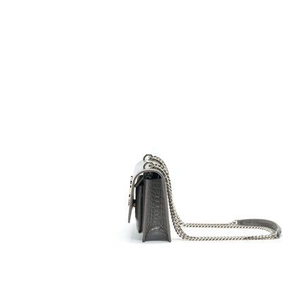 Saint Laurent Mini Sunset Shoulder Bag Grey SHW
