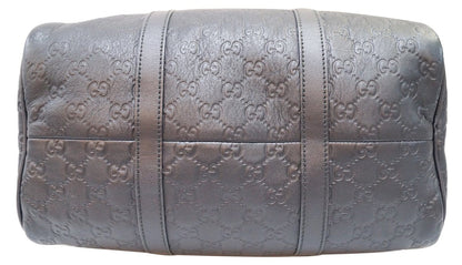 GUCCI 265697 GG Guccissima Leather Black Boston Bag