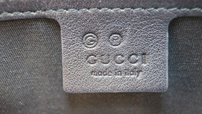 GUCCI 265697 GG Guccissima Leather Black Boston Bag