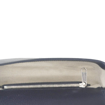 GUCCI Ophidia Super Mini GG Supreme Canvas Shoulder Bag Navy Blue 795466