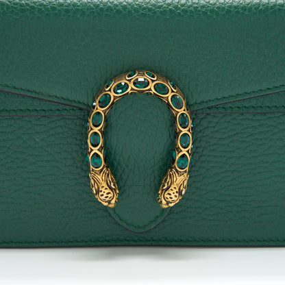 Gucci Super Mini Dionysus Green Gold And Silver Hardware