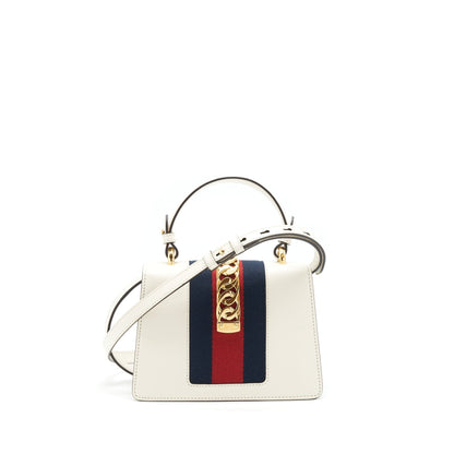 Gucci Mini Top Handle Sylvie Bag White