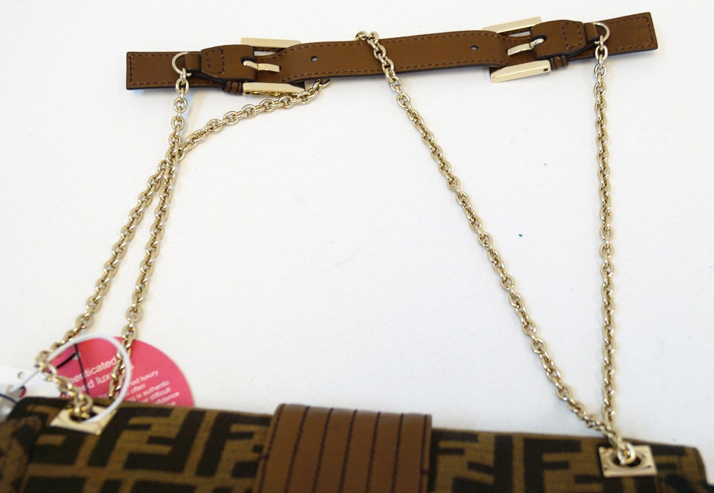 Fendi Zucca Canvas Leather Brown Shoulder Bag - Final Call