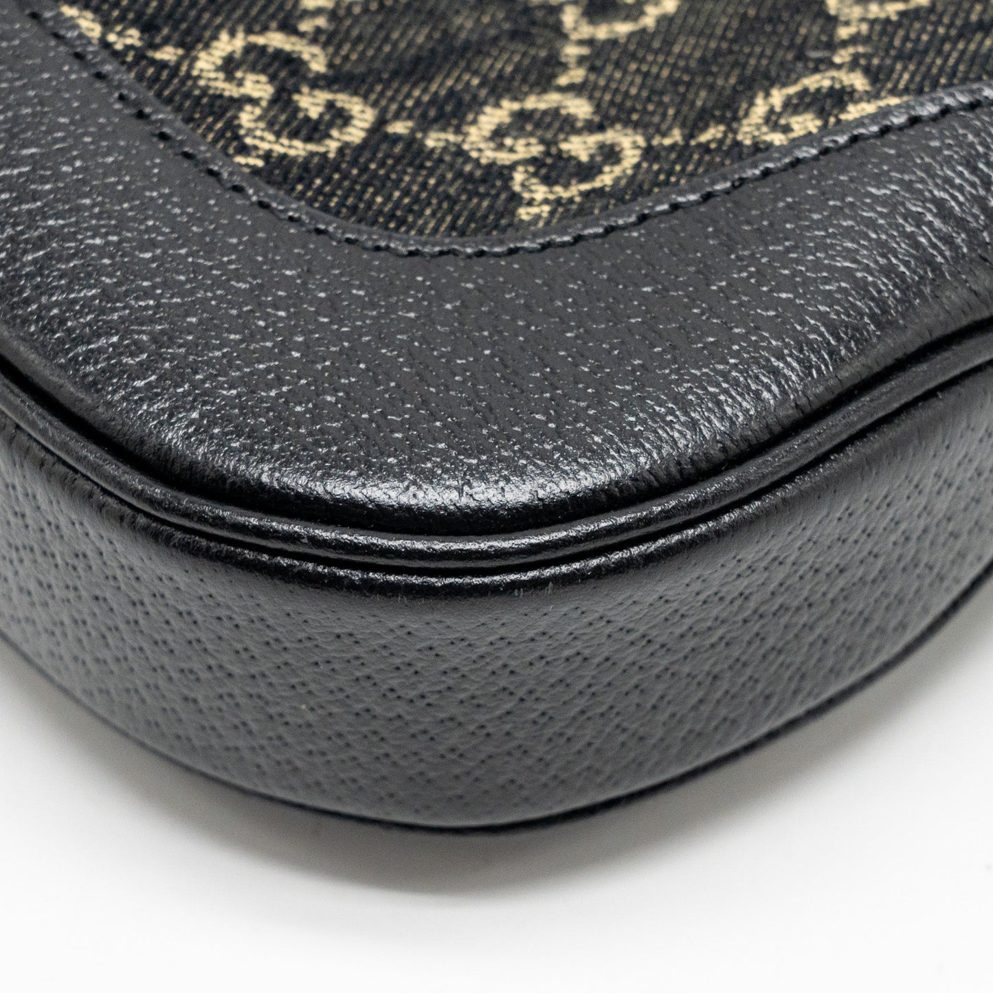 Gucci Jackie 1961 Small Shoulder Bag Denim/Leather Black