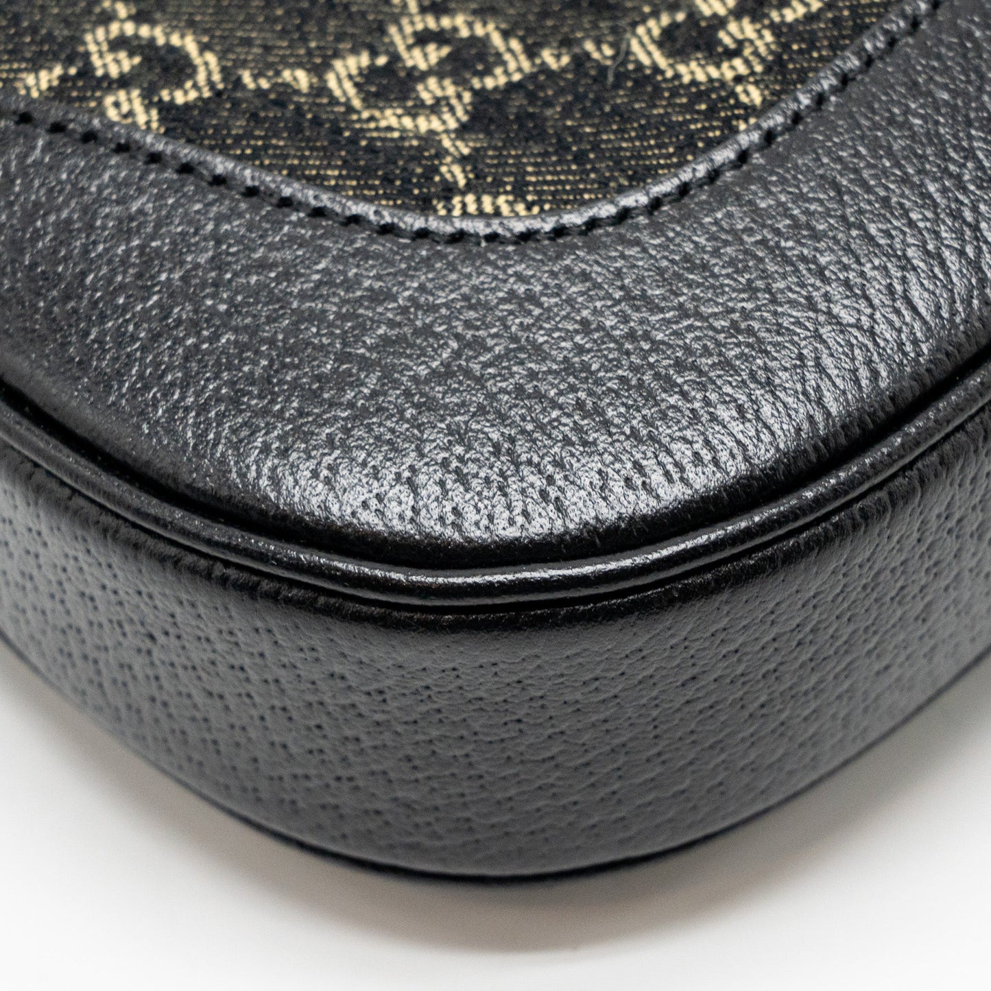 Gucci Jackie 1961 Small Shoulder Bag Denim/Leather Black