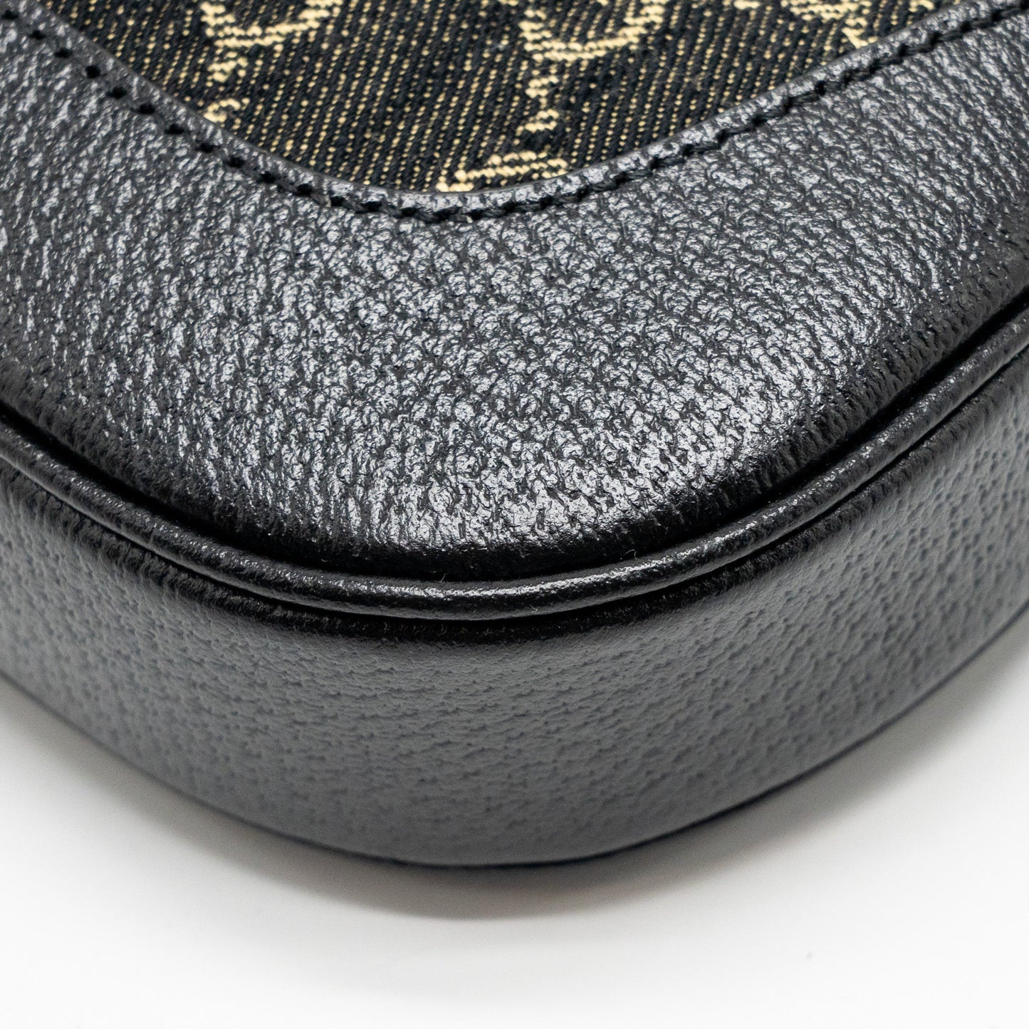 Gucci Jackie 1961 Small Shoulder Bag Denim/Leather Black