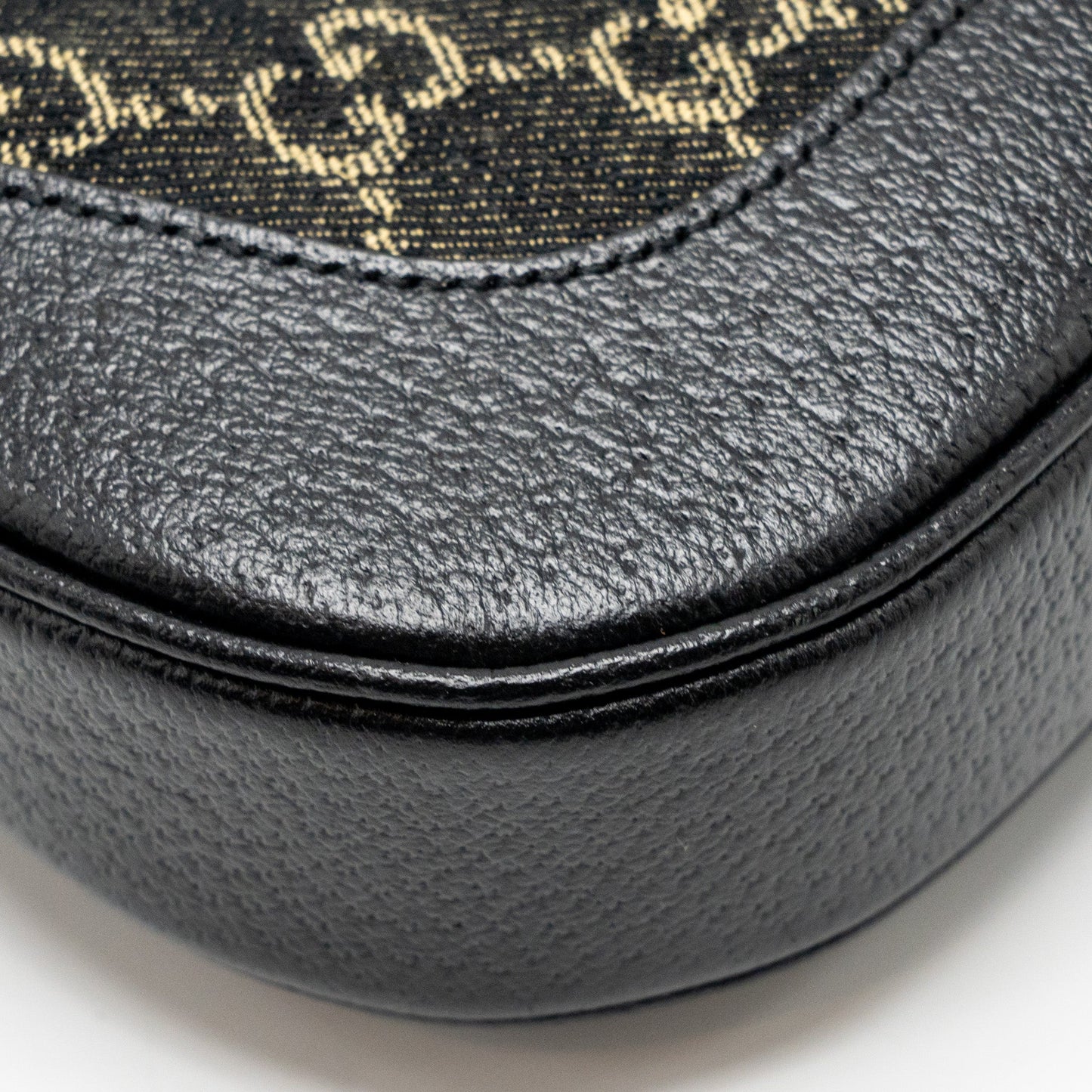 Gucci Jackie 1961 Small Shoulder Bag Denim/Leather Black