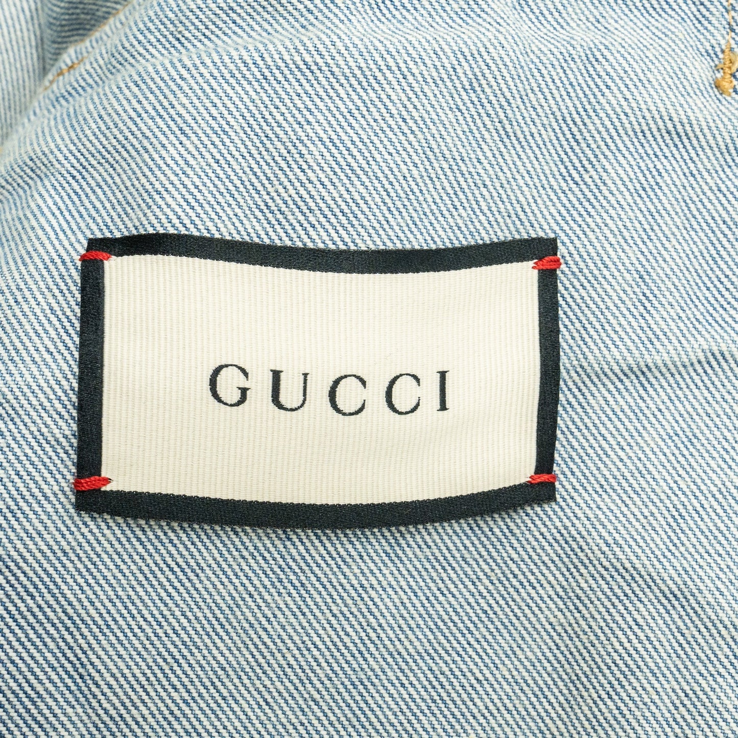 Gucci Size 44 Nautical Logo Pocket Jackie Denim Blue